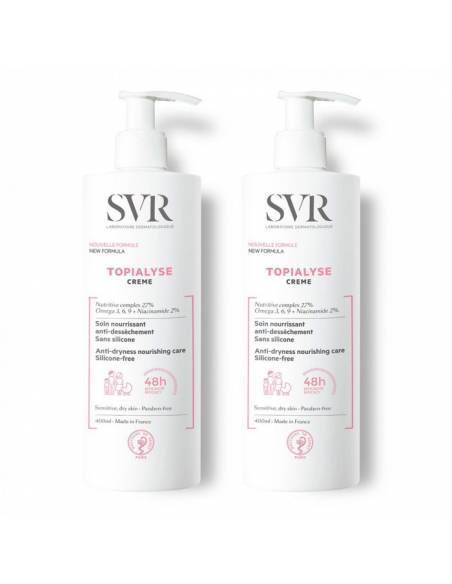 SVR Topialyse - Creme Hydratante 48h 2x400ml