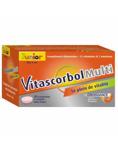 Multi Junior 30 Comprimes Vitascorbol