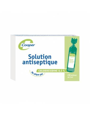 Solution Antiseptique 12x5ml Cooper